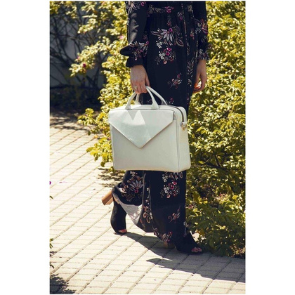 Teczka damska na laptop 15.4 KEMER SOLIER FL15 Popielata - min. zamówienie 20 / 50 / 100 szt.