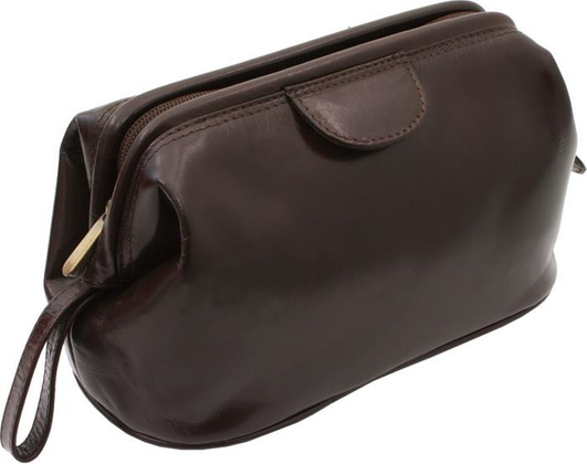 Kosmetyczka skórzana KEMER 43901302 Brązowa - min. zamówienie 20 / 50 / 100 szt.