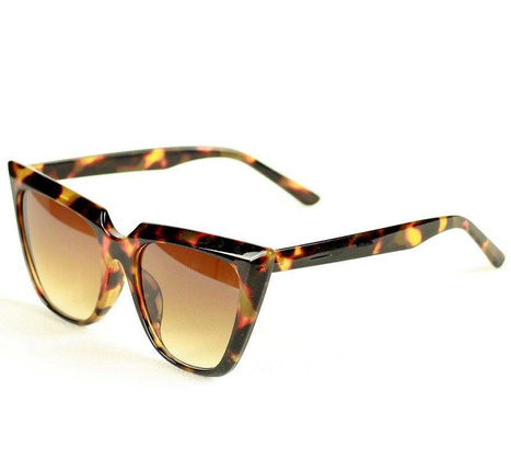 Nowoczesne okulary przeciwsłoneczne MAZZINI KOCIE OKO brąz - min. zamówienie 20 / 50 / 100 szt.