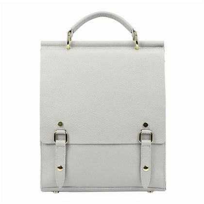 Plecak damski skórzany KEMER 19-66 DOLLARO Jasny popiel