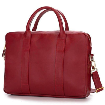 Torba damska na laptop 15.4' KEMER SOLIER FL10 Czerwona - min. zamówienie 20 / 50 / 100 szt.