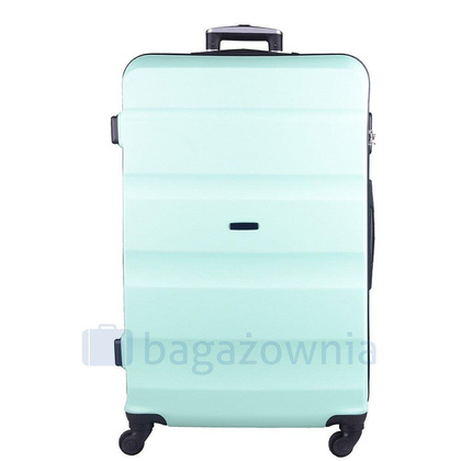 Średnia walizka WINGS AT01 M Jasnozielona