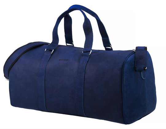 Granatowa podróżna torba weekendowa BRØDRENE BL20 Kolor wnętrza: Czerwony - min. zamówienie 20 / 50 / 100 szt.