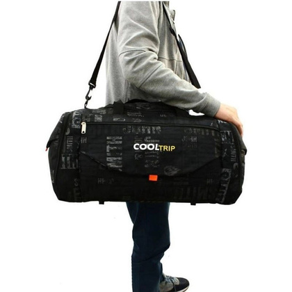 Torba podróżna podręczna PELLUCCI RGL M25D Czarno Szaro Turkusowa