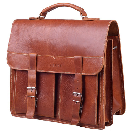 Torba skórzana na ramię KEMER 904 Jany brąz