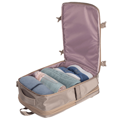 Plecak wielofunkcyjny WINGS SKYLARK poszerzany Easy Pack Beżowy