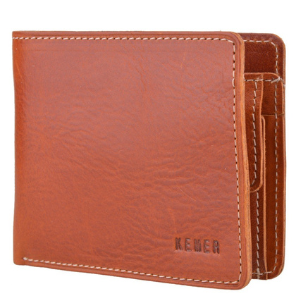 Portfel męski skórzany KEMER 331 Rudy - min. zamówienie 20 / 50 / 100 szt.