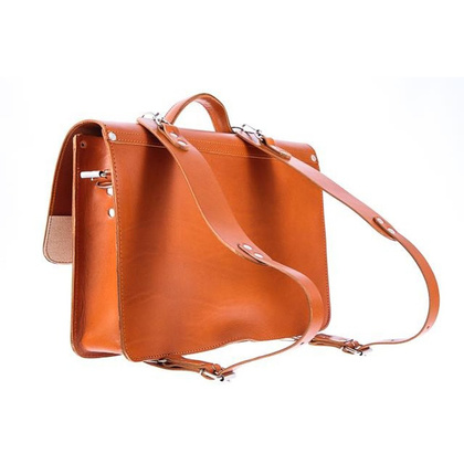 Modna teczka 3w1 skóra KEMER VOOC Vintage P25 koniak