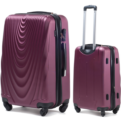 Zestaw 4 walizek 304 Bordowy