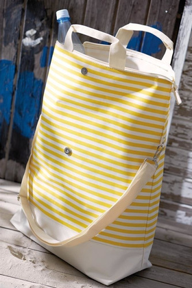 Torba plażowa KEMER JUIST Beżowy / Czarny