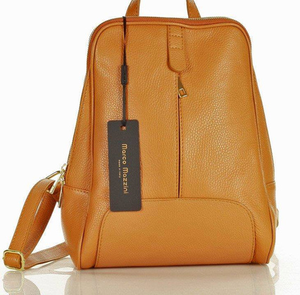 Plecak skórzany włoski MAZZINI - Capri Elegante skóra dollaro brąz camel - min. zamówienie 20 / 50 / 100 szt.