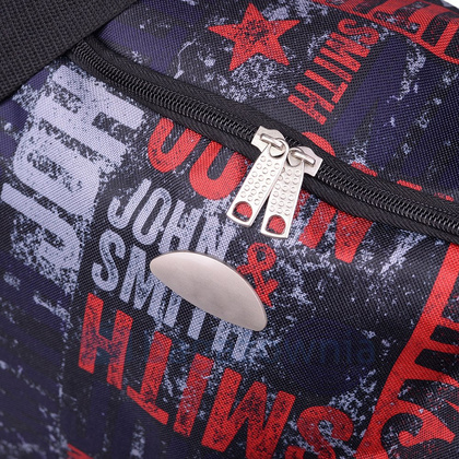 Torba podróżna podręczna PELLUCCI RGL WIZZ AIR C9 Czarno / Szaro / Czerwona