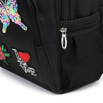 Plecak dziecięcy WINGS LOGO BP20-03 Czarny