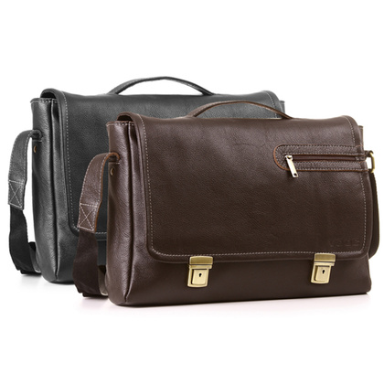 ELEGANCKA TORBA SKÓRZANA KEMER VOOC EP9 BRĄZOWA