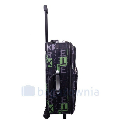 Duża walizka PELLUCCI RGL 773 L Czarno Zielona