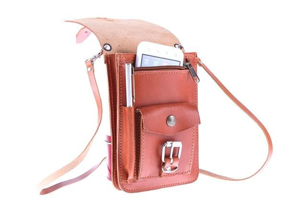 Paszportówka skóra 2w1 KEMER VOOC Vintage P19 koniak