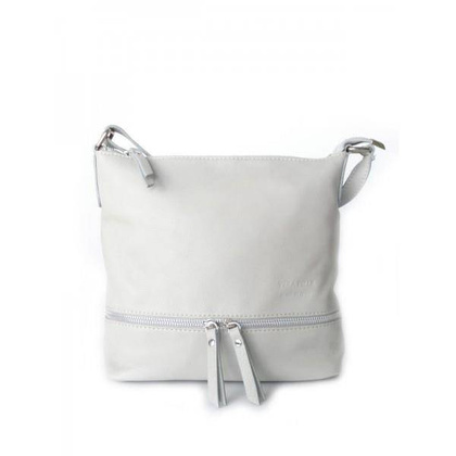 SZARA A5  VERA PELLE TOREBKA SKÓRZANA LISTONOSZKA   VP1033G