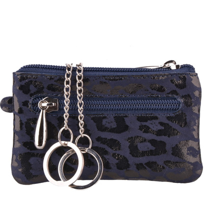 Etui na klucze skórzane KEMER KL194 Granatowy / Gepard - min. zamówienie 20 / 50 / 100 szt.