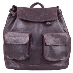 Plecak skórzany KEMER PL1601 Brązowy - min. zamówienie 20 / 50 / 100 szt.