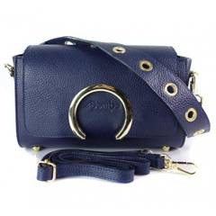 Listonoszka La Bomba złote okucia Granatowa LB134BS