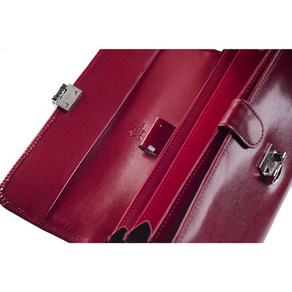 Portfel damski skórzany KEMER EN 295 Czerwony