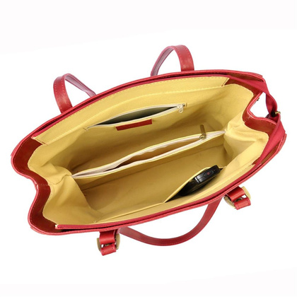 Torebka damska skórzana KEMER 14 Camel