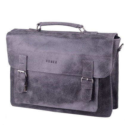 Torba skórzana KEMER TSM16 Antracyt - min. zamówienie 20 / 50 / 100 szt.