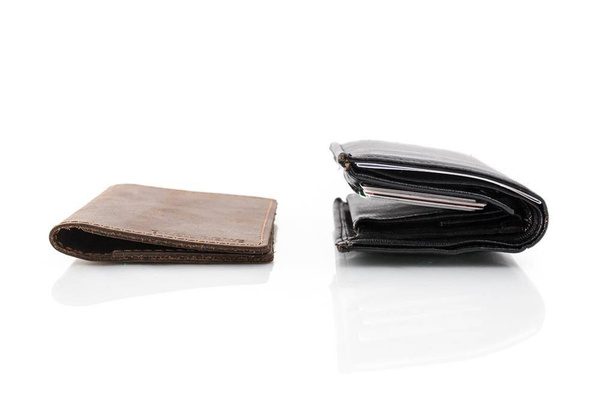 Jasnobrązowy skórzany portfel slim wallet BRØDRENE SW03 - min. zamówienie 20 / 50 / 100 szt.