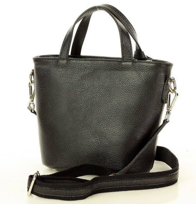 MARCO MAZZINI Torba damska messenger active leather bag czarna - min. zamówienie 20 / 50 / 100 szt.