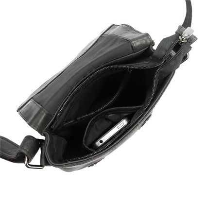 Klasyczna saszetka Nordee HN1550 czarny  KEMER