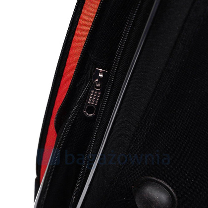 Mała kabinowa walizka PELLUCCI RGL 773 S Czarno Czerwona
