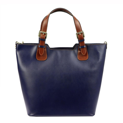 Torebka damska skórzana PELLUCCI 845 Granatowa