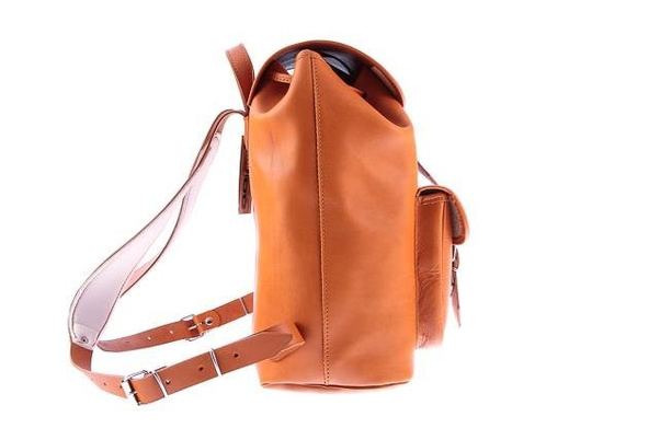 Duży plecak skórzany KEMER VOOC Vintage P38 naturalny