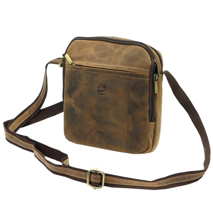 Klasyczna saszetka męska z naturalnej skóry