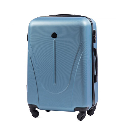 Średnia walizka WINGS 888 M Metaliczny Niebieski