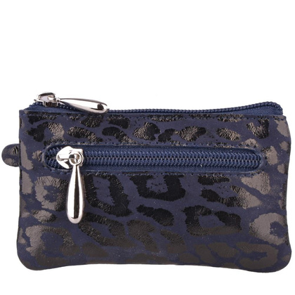 Etui na klucze skórzane KEMER KL194 Granatowy / Gepard - min. zamówienie 20 / 50 / 100 szt.