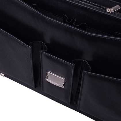 Teczka męska skórzana KEMER B 621/J-01-S1-231 Czarna