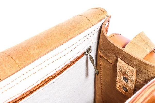 Oryginalna torba skóra KEMER VOOC Vintage P29 brąz