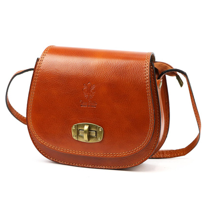 Torebka damska listonoszka, skóra naturalna