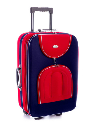 Mała kabinowa walizka PELLUCCI RGL 0328A S Czerwono granatowa