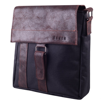 Torba skórzana KEMER TSM15 Brąz / Czarny - min. zamówienie 20 / 50 / 100 szt.