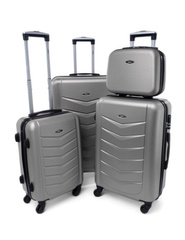 Zestaw 3 walizek + Kuferek KEMER RGL 520 SZARY