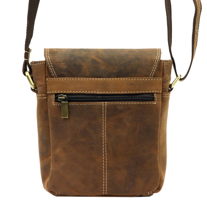 Klasyczna męska skórzana saszetka na ramię 