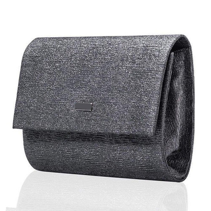 Torebka wizytowa damska KEMER SOLIER F14 Szary Brokat - min. zamówienie 20 / 50 / 100 szt.