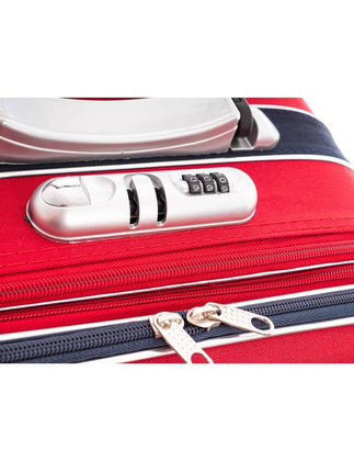 Mała kabinowa walizka PELLUCCI RGL 0328A S Czerwono granatowa