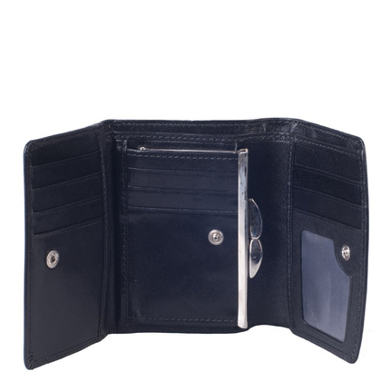 Portfel damski skórzany BELLUCCI D24/1 Czarny - min. zamówienie 20 / 50 / 100 szt.