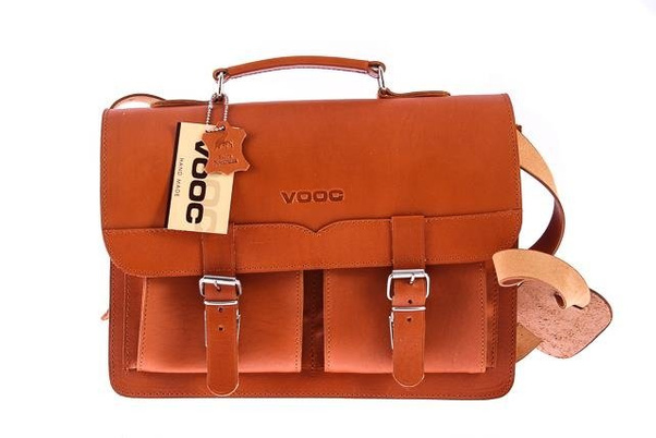 Klasyczna teczka / plecak KEMER VOOC Vintage P12 brąz