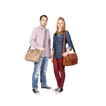 Torba na ramię KEMER VOOC Crazy Horse RCH1 brąz