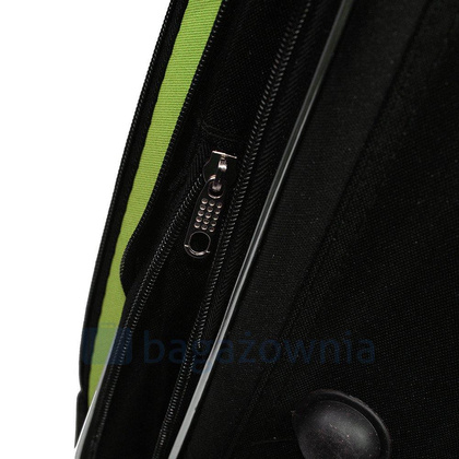 Duża walizka PELLUCCI RGL 773 L Czarno Zielona
