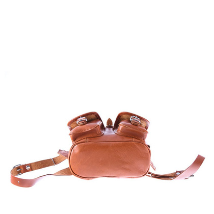 Mały plecak skórzany KEMER VOOC Vintage P2 Czarny